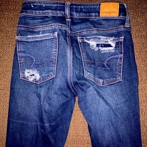American Eagle ripped jeggings